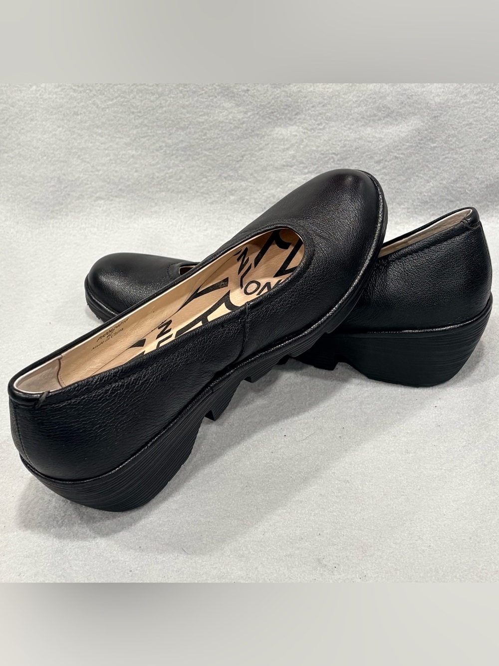 Fly London Yoni Classic Pumps Wedges Black Women’s Size 42
